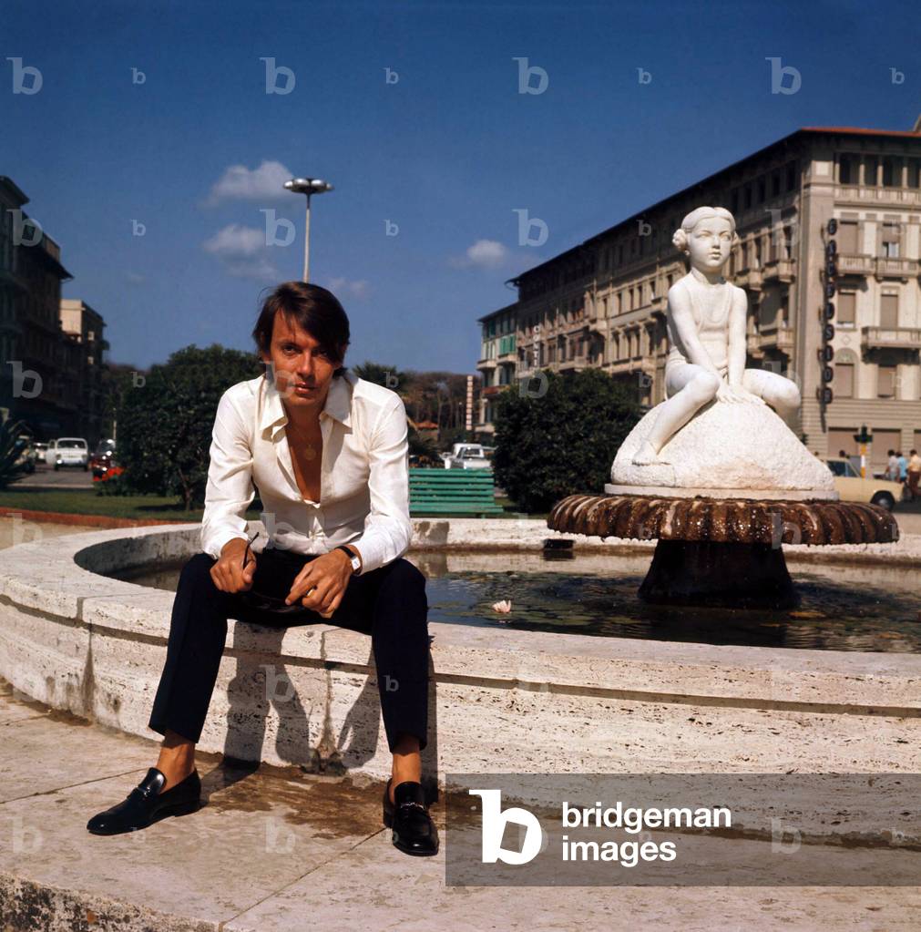 Portrait of Fabrizio de Andre, Viareggio, july 1970 (photo)