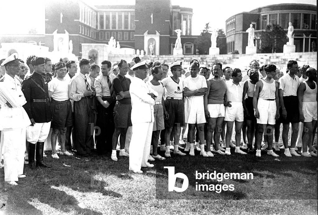 Fascist Youth Athletics Competition at the Stadio dei Marmi, Rome, 1938 (b/w photo)
