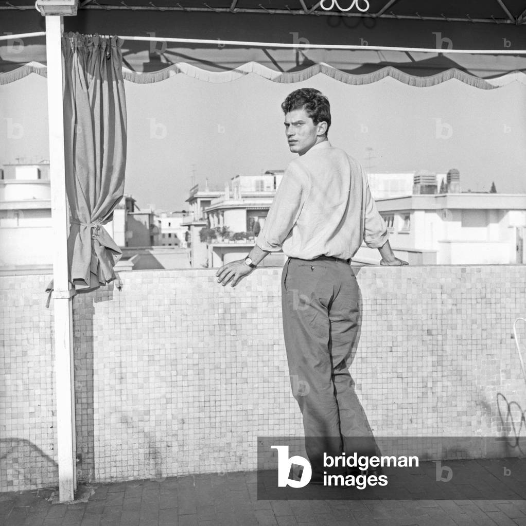 Luigi Tenco, Italy, 1962 (b/w photo)