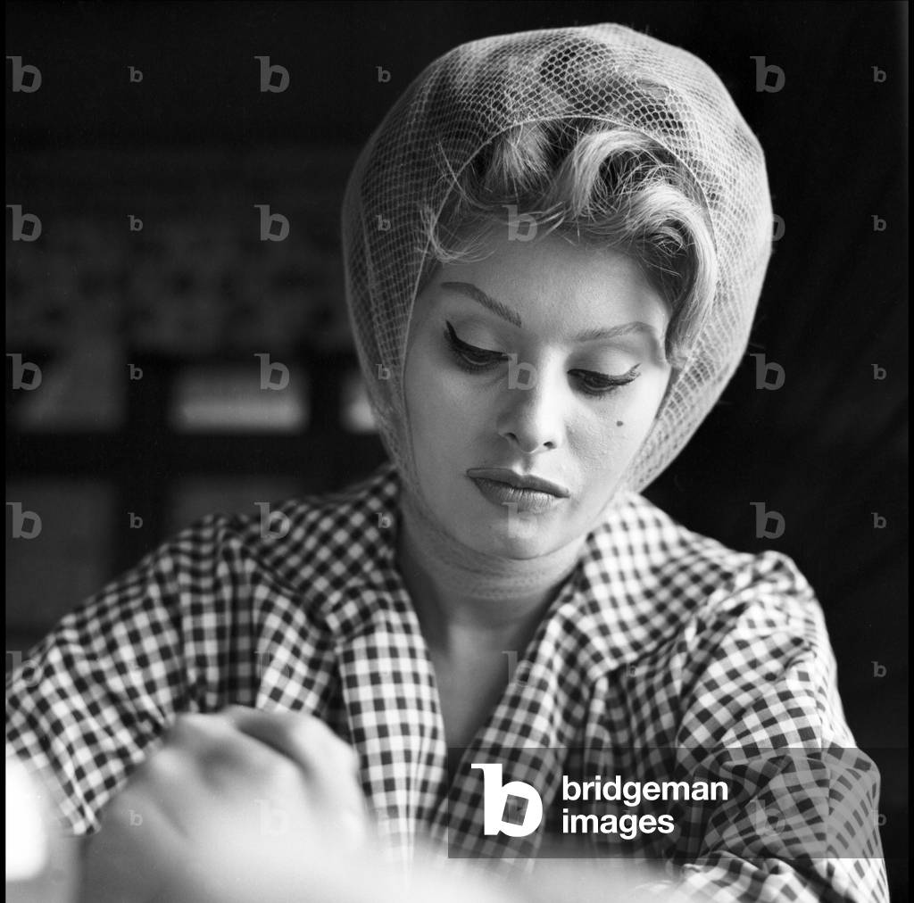Sophia Loren in Vienna for the making of 'A Breath of Scandal', 1959 (b/w photo)