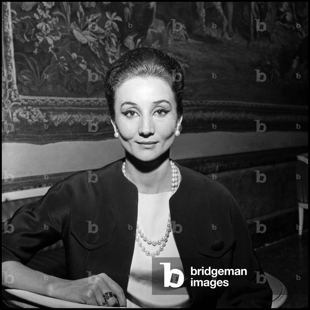 Jacqueline de Ribes, Milan, 1961 (b/w photo)