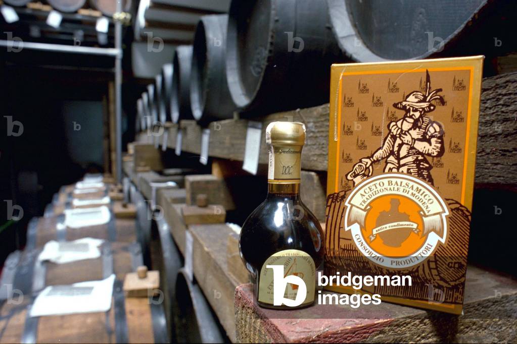 Modène, mai 2000. Vinaigre balsamique traditionnel de Modène. © Catalani/Farabola/Leemage