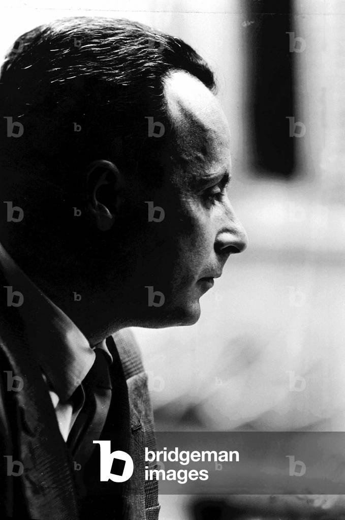 06/1960, Premio Strega. Portrait de l'ecrivain Giorgio Bassani (1916 - 2000). 