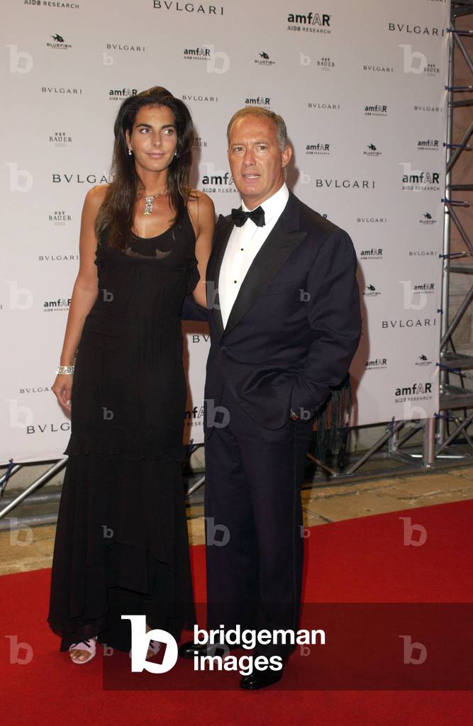 Francesco Trapani and princess Lorenza Von Liechtenstein at the Venice Film Festival, 2004 (photo)