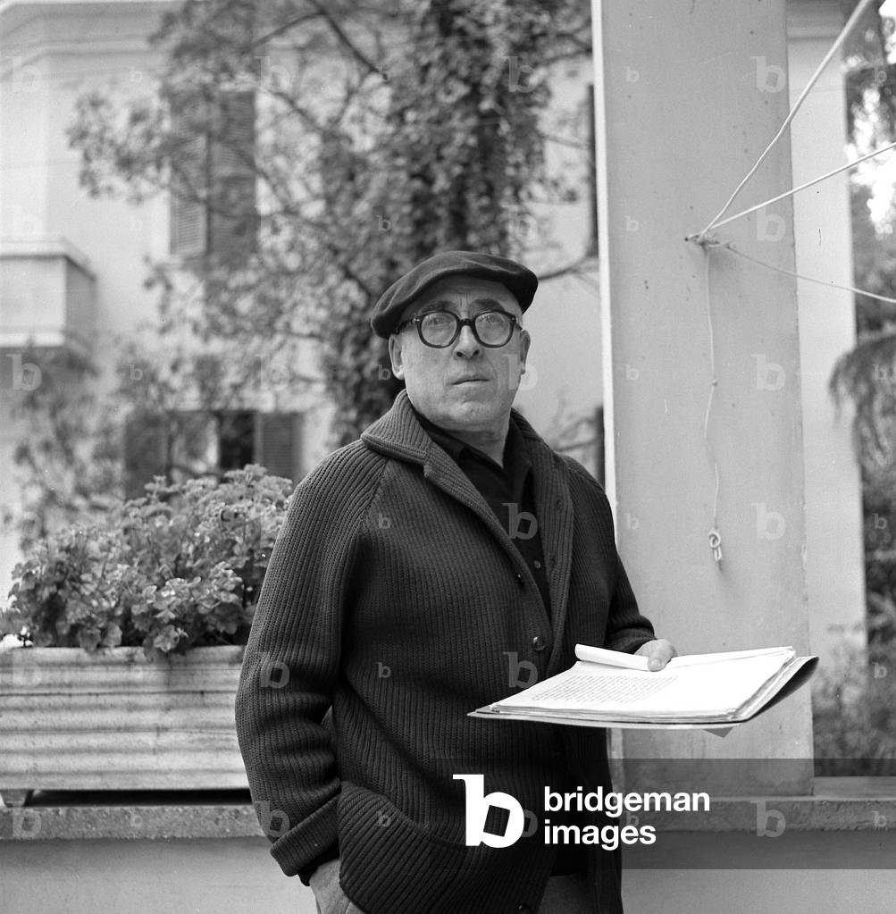 Cesare ZAVATTINI à Rome en 1959.