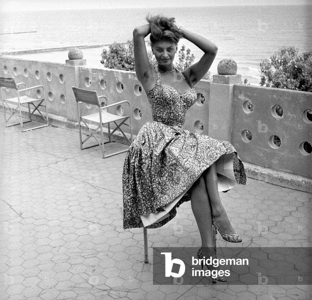 Sophia Loren at 13th Venice international film festival, August 26, 1956