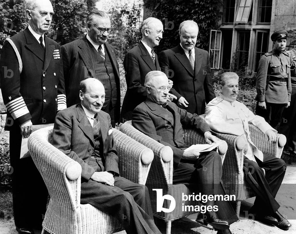 Potsdam Conference, Germany, 1945 (b/w photo)