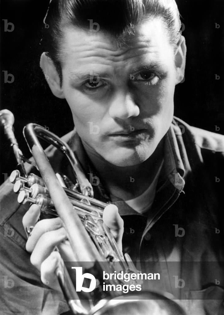 Chet Baker, 1959 (b/w photo)