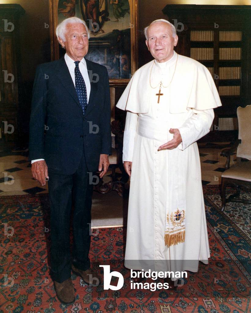 Pope John Paul II and Gianni Agnelli, 1990 (photo)