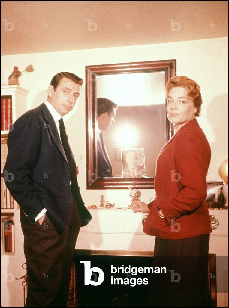 Yves Montand and Simone Signoret, Paris, 1957 (photo)