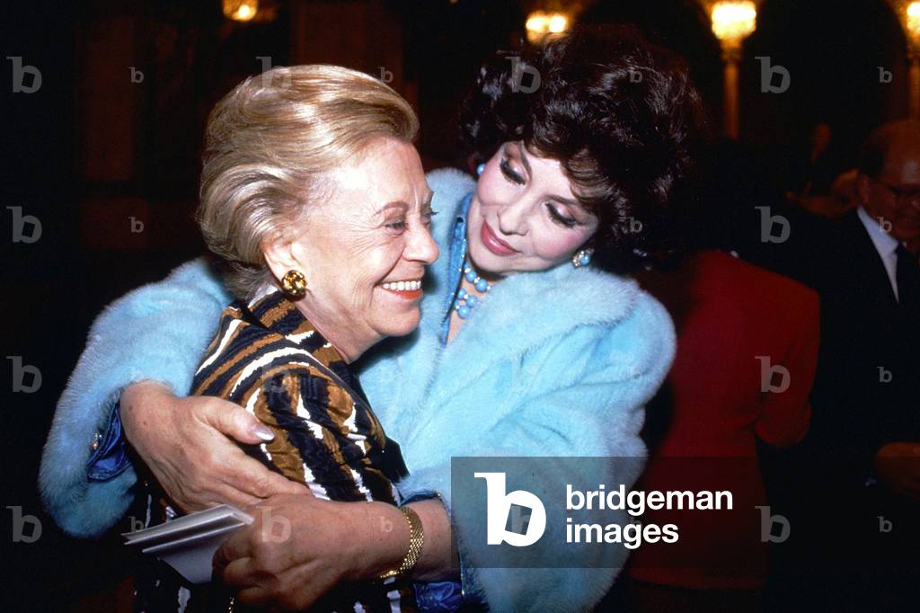 Giulietta Masina and Gina Lollobrigida, Rome, c.1975 (photo)