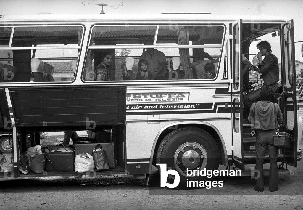 Environmental Disaster at ICMESA Factory, Seveso, 1976 (b/w photo)