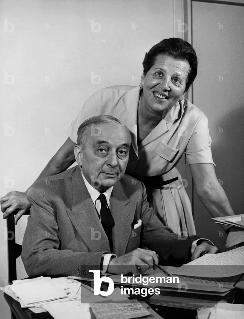 Georges Bidault and his wife in exile in Brazil
