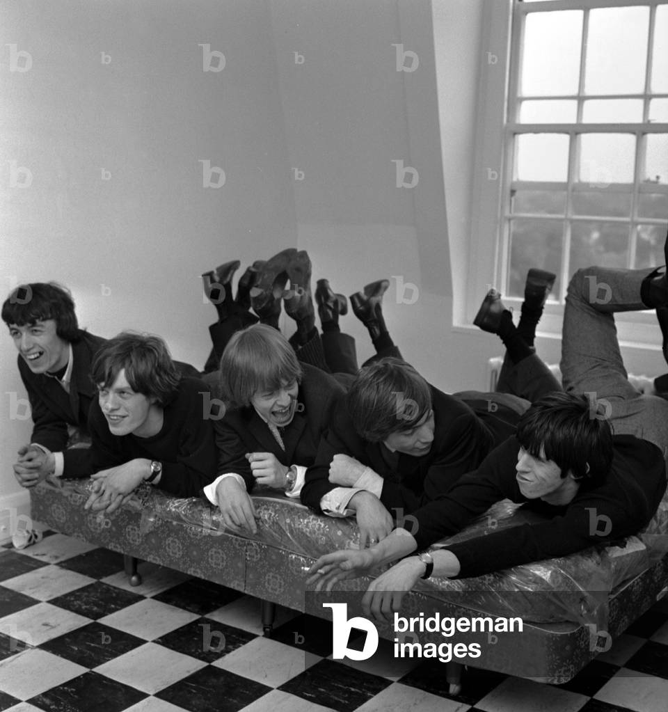 Rolling Stones, London, England, 1964 (b/w photo)