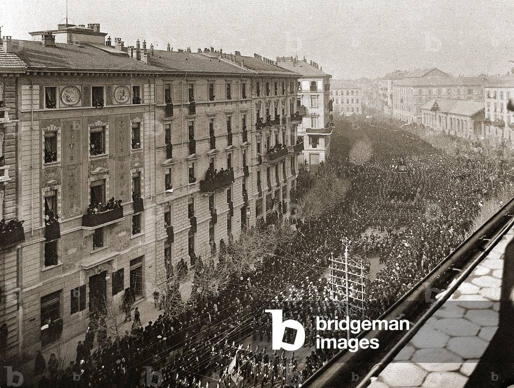 Les funérailles nationales de Giuseppe Verdi le 27 février 1901 à Milan