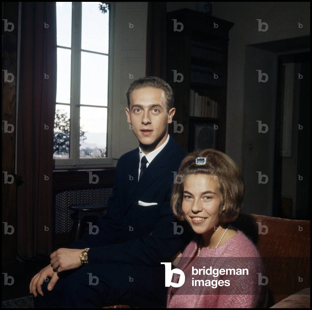 Amedeo di Savoia-Aosta and his wife Claude d'Orleans, 1968 (photo)