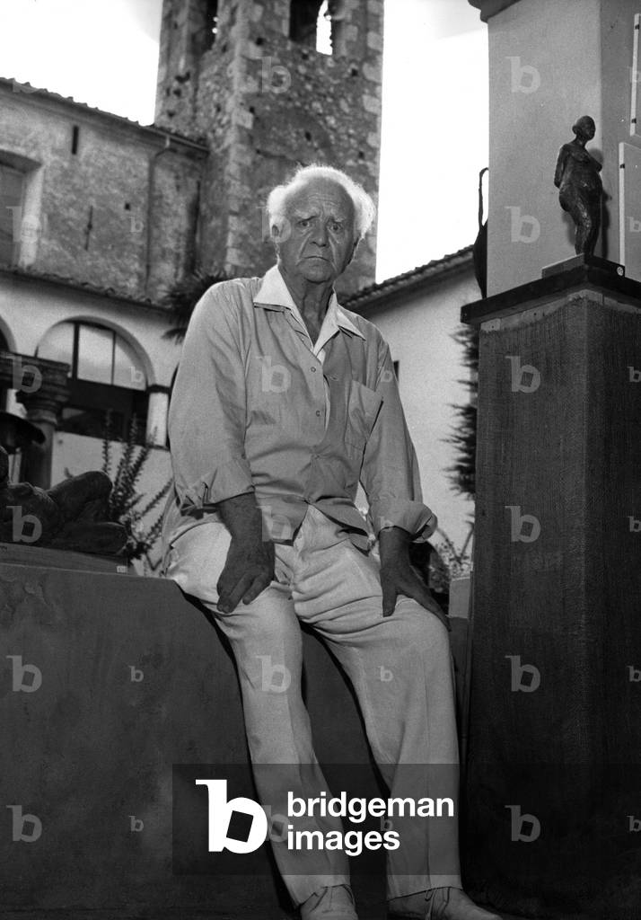 Leonida Repaci, Viareggio, Italy, 1972 (b/w photo)