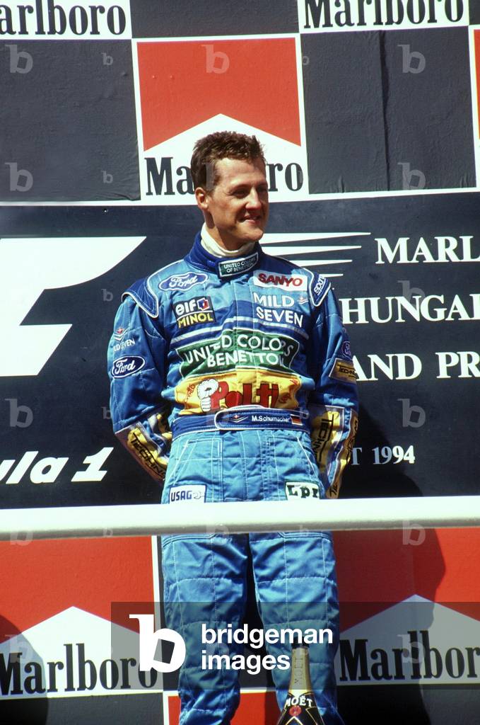 Michael Schumacher winner of Hungarian Grand Prix, 1994 (photo)