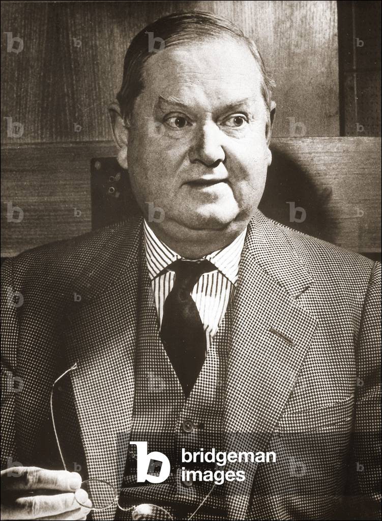 Portrait de l'écrivain anglais Evelyn Waugh (1903 - 1966) - photograhie, XXème siècle