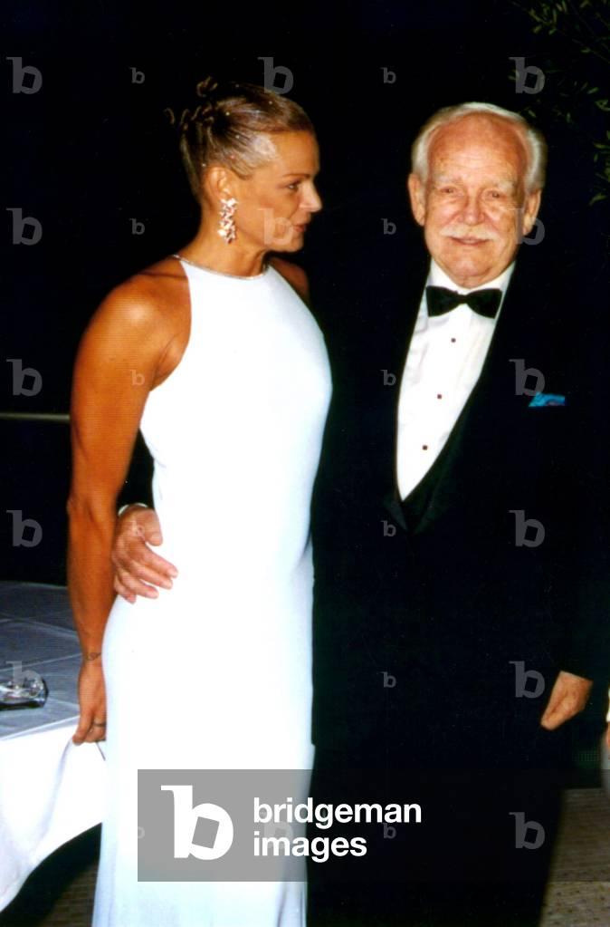 Princess Stephanie and her father Rainier III, Montecarlo, Monaco, 1999 (photo)