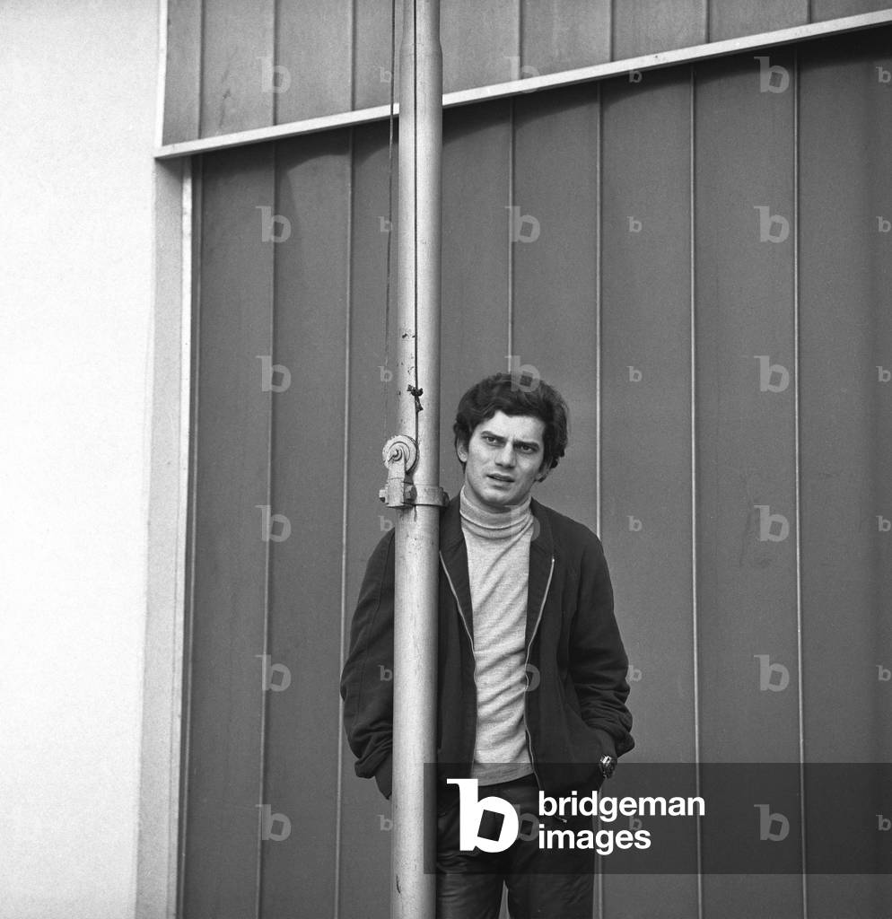 Luigi Tenco, Milan, 1966 (b/w photo)