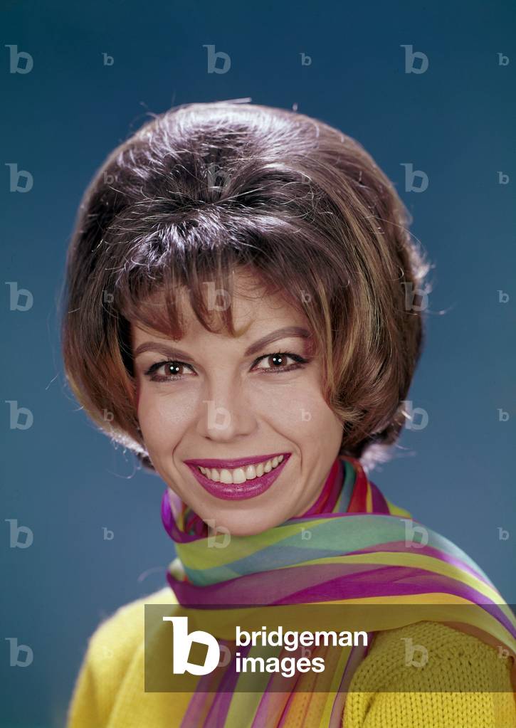 portrait of the singer Nancy Sinatra, Milan 1960s (photo)