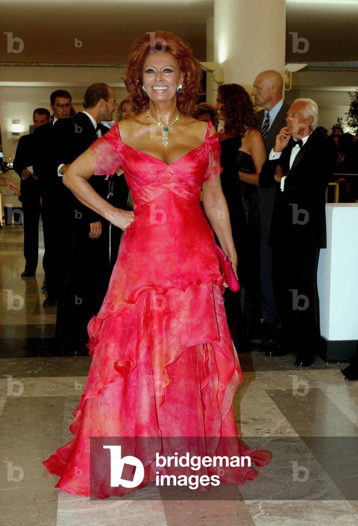 Sophia Loren at the opening of the Venice Film Festival, 2002 (photo)