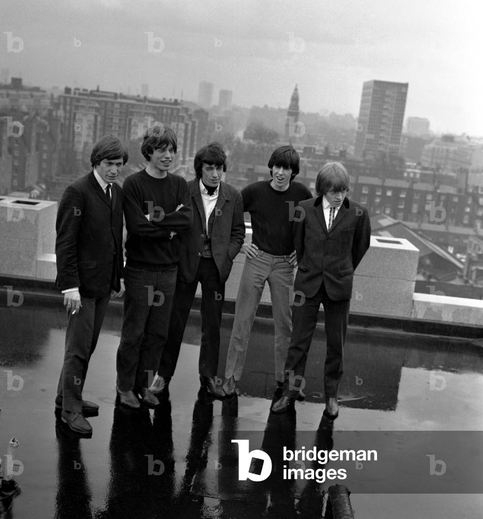 Rolling Stones, London, England, 1964 (b/w photo)
