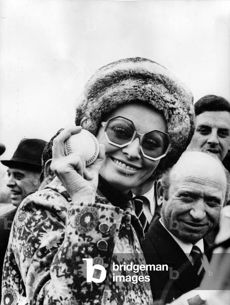 Sophia Loren in Rome, 1970 (b/w photo)