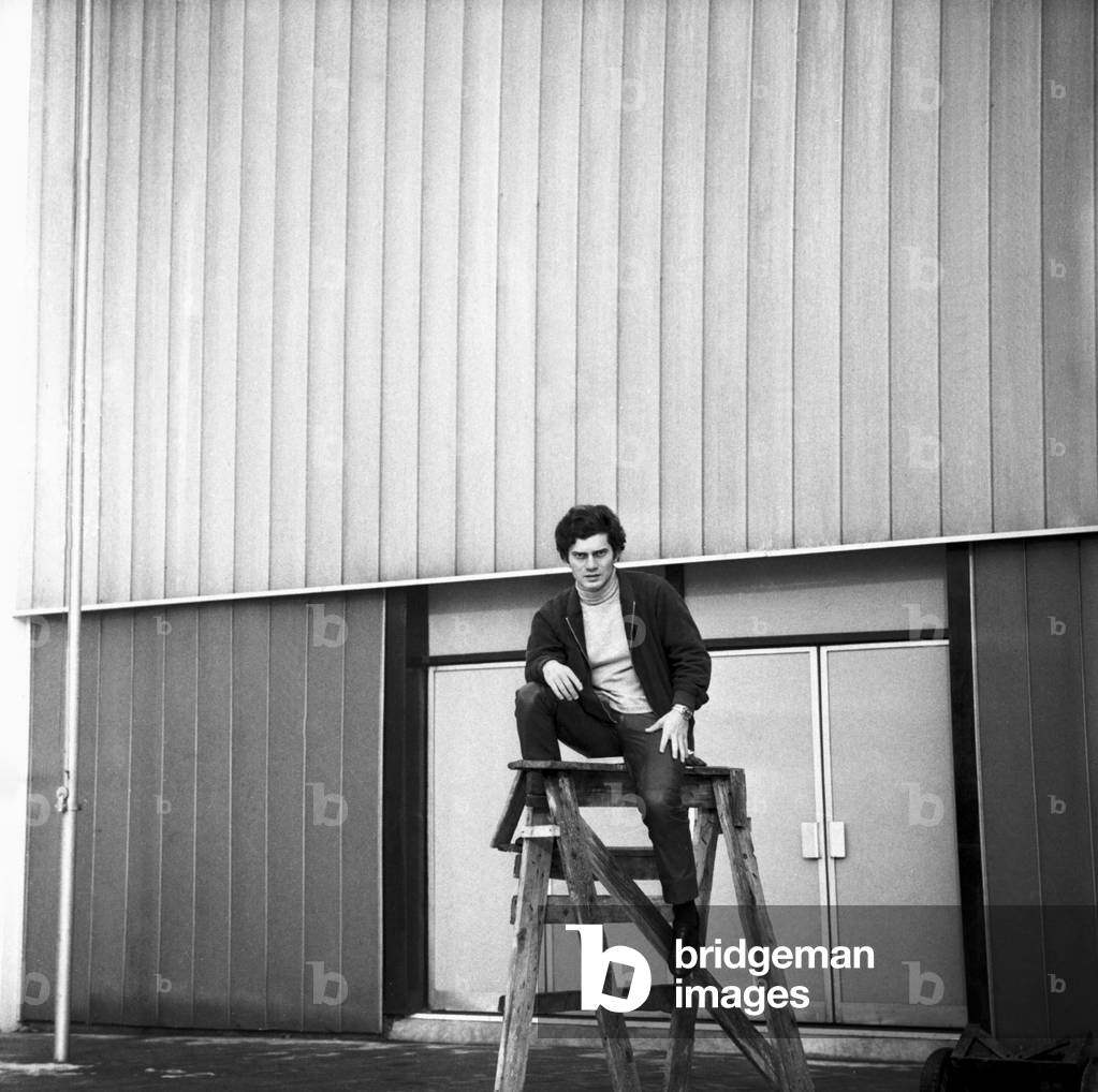 Luigi Tenco, Milan, 1966 (b/w photo)