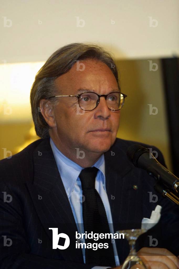 Diego Della Valle à Florence, le 09/12/2003. ©Bedessi/Farabola/Leemage