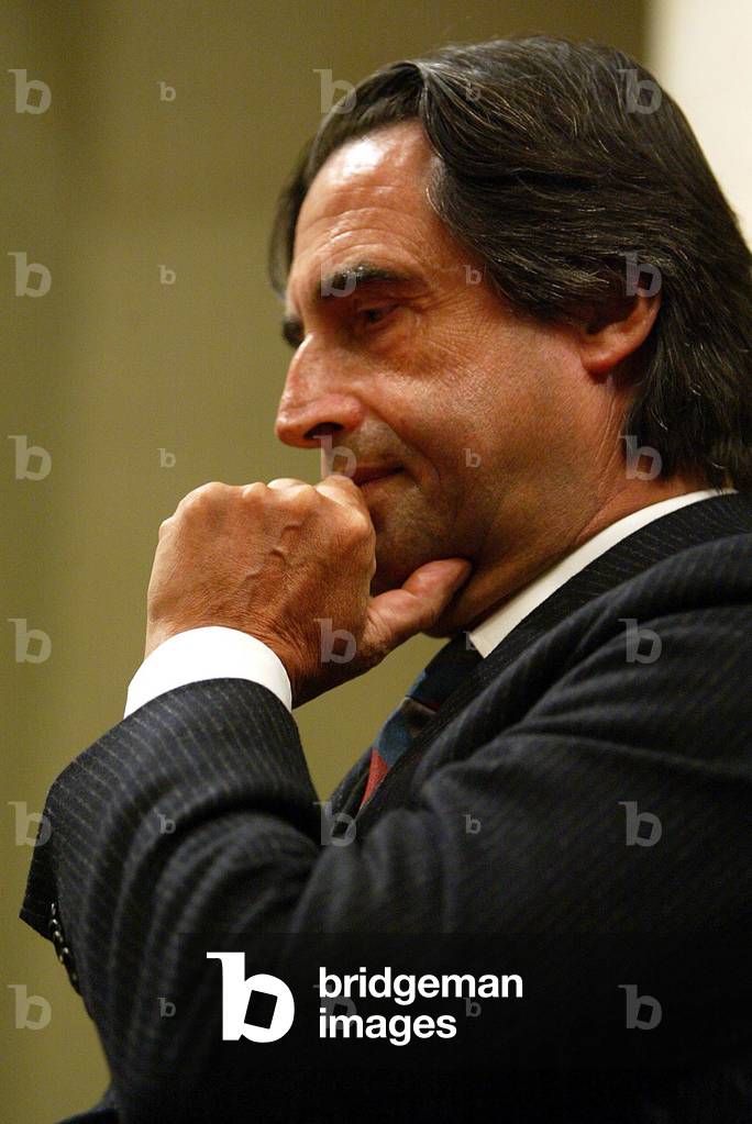 Riccardo MUTI à Ravenna, 10 / 02 / 2004 : Teatro Alighieri © Zani / FARABOLA/Leemage