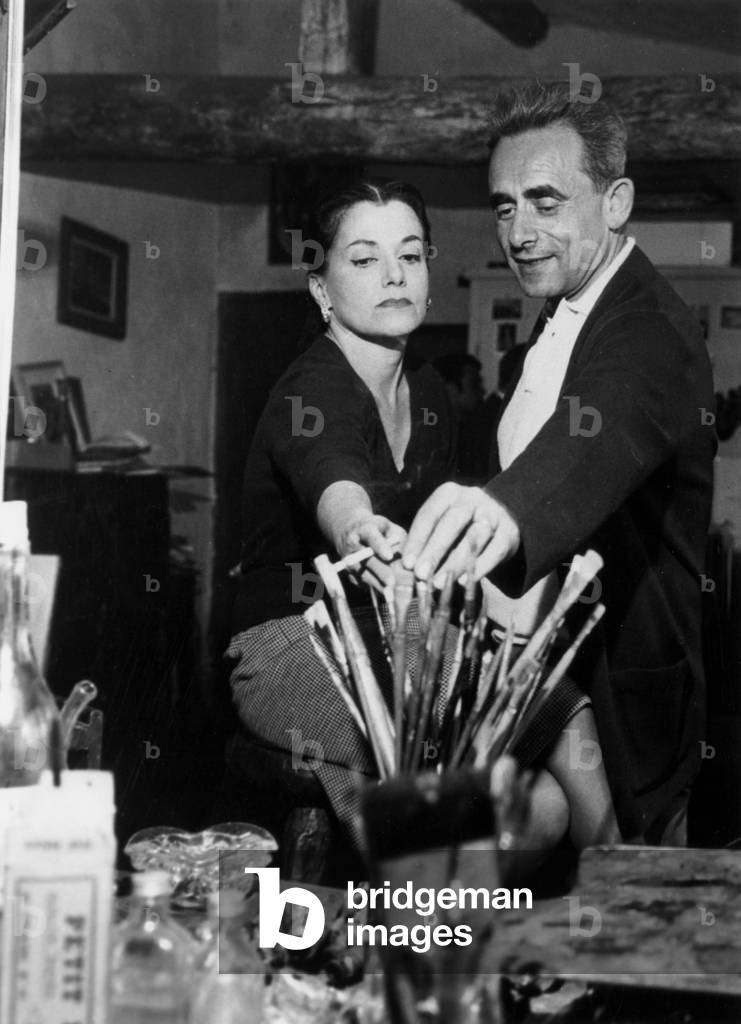 Vera and Henri Georges Clouzot, 1959 (b/w photo)
