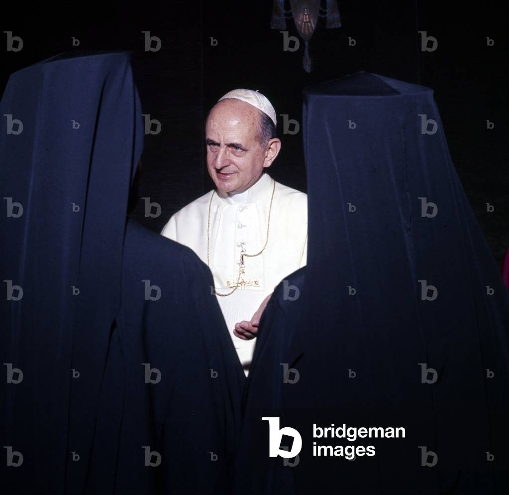 Pope Paul VI during a meeting  in the Vatican City, 13/06/1968 (photo)