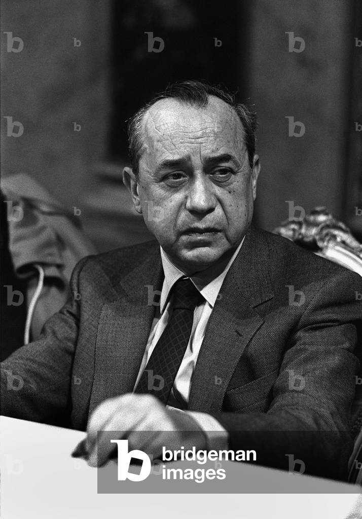 Leonardo Sciascia, 1983 (b/w photo)