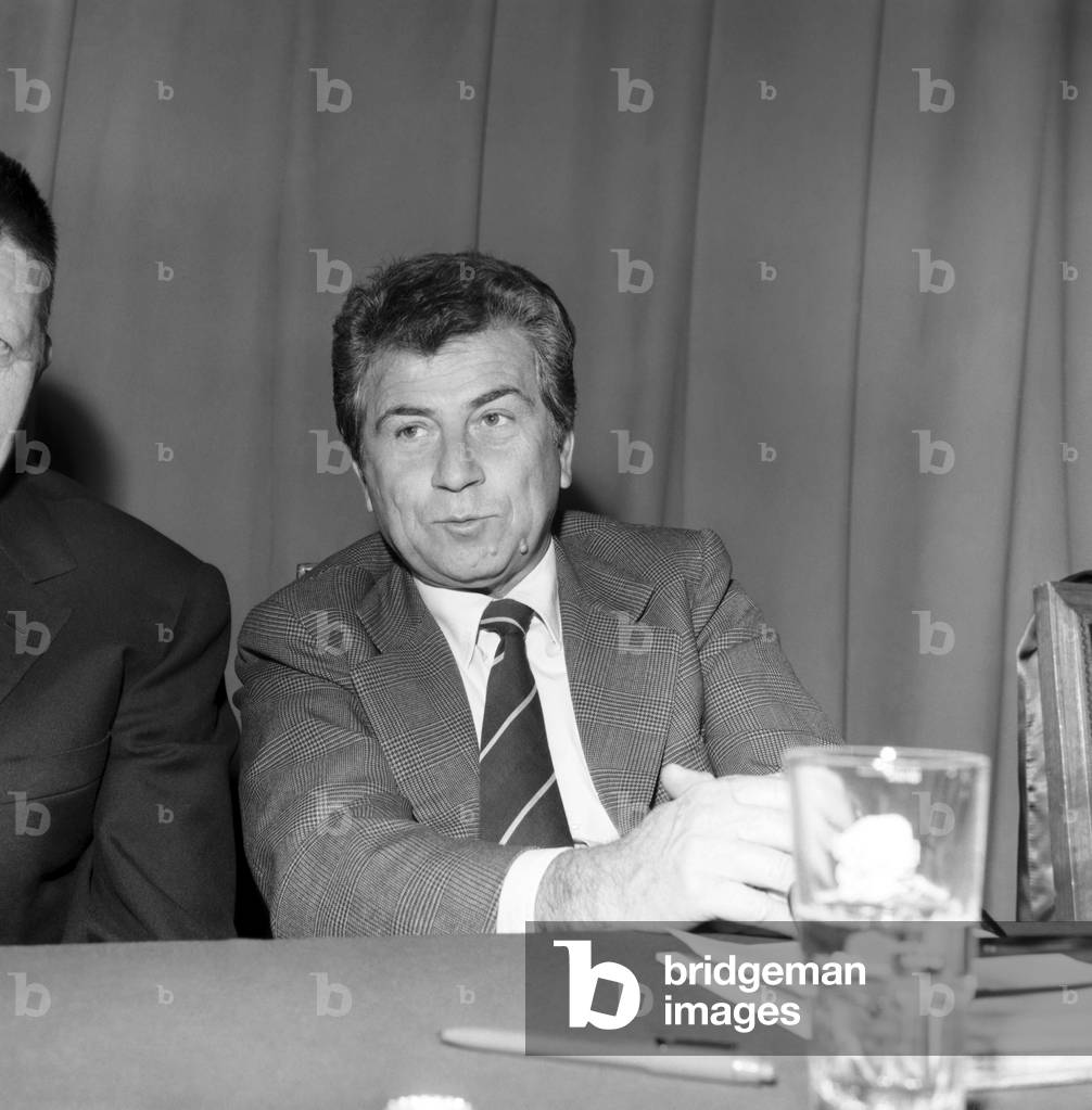 Luciano Barca, Milan, 1974 (b/w photo)