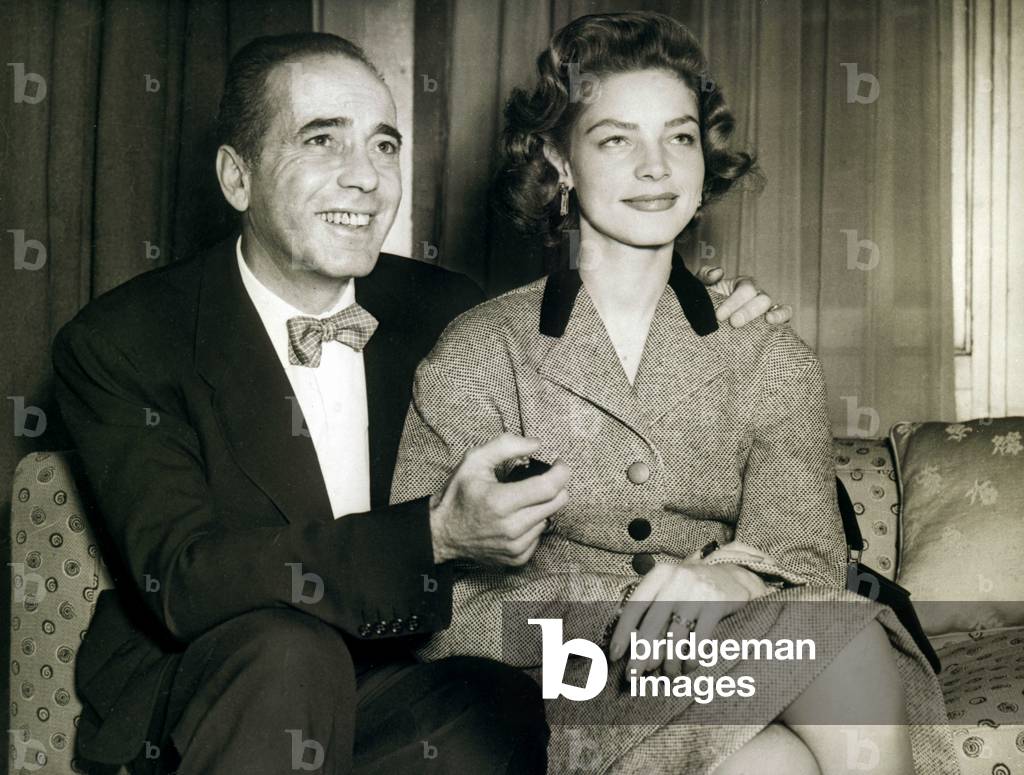 Humphrey Bogart and Lauren Bacall, 1951 (b/w photo)
