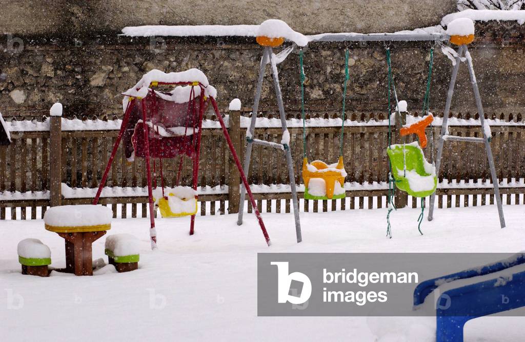 Cavenago Brianza (près de Milan en Italie) sous la neige, 03/03/2005
©Fumagalli/Farabola/Leemage