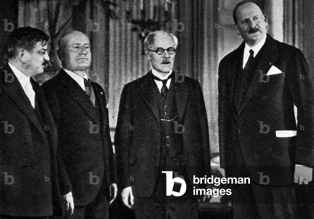 Stresa conference, Italy, 1935 (b/w photo)