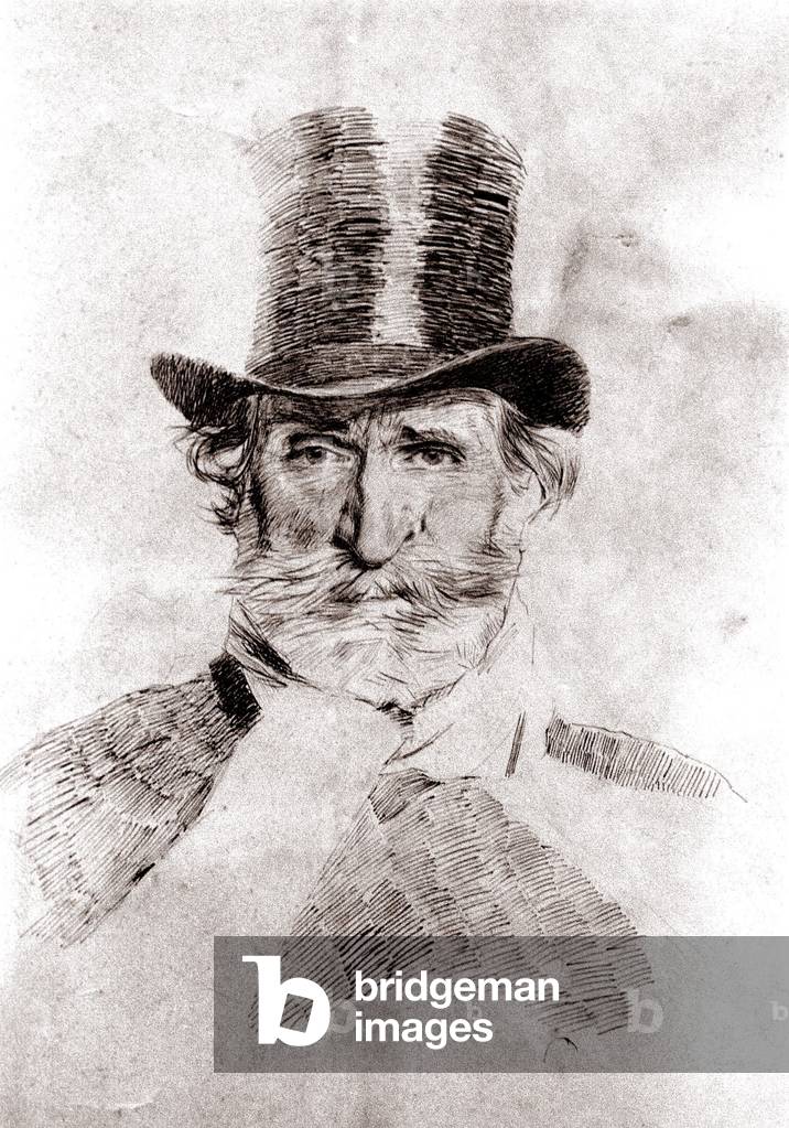 Portrait de Giuseppe Verdi par Giovanni Boldini, 1889.
