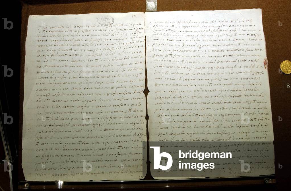 Letter written by Giulia Farnese to Pope Alexander VI (photo)