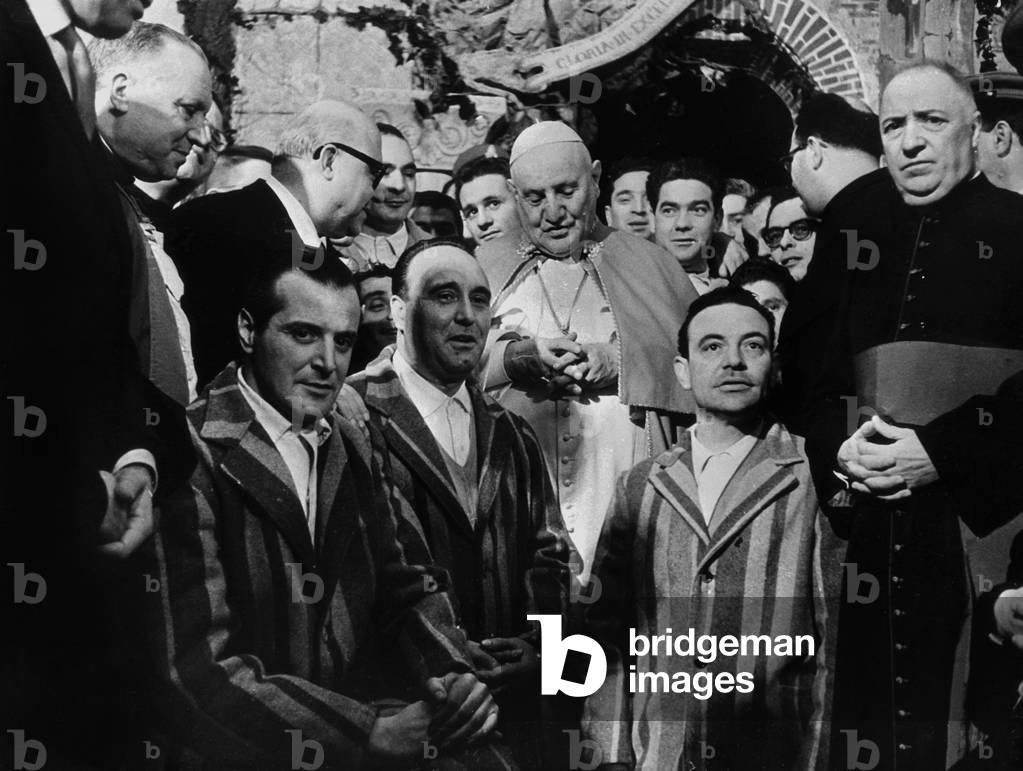 Pope John XXIII in Rome, 1958 (b/w photo)