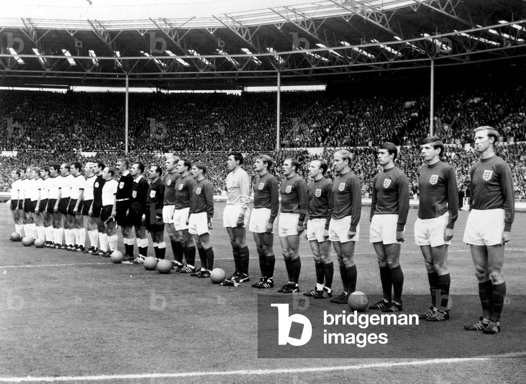 World Cup football, England, London, 1966 (b/w photo)