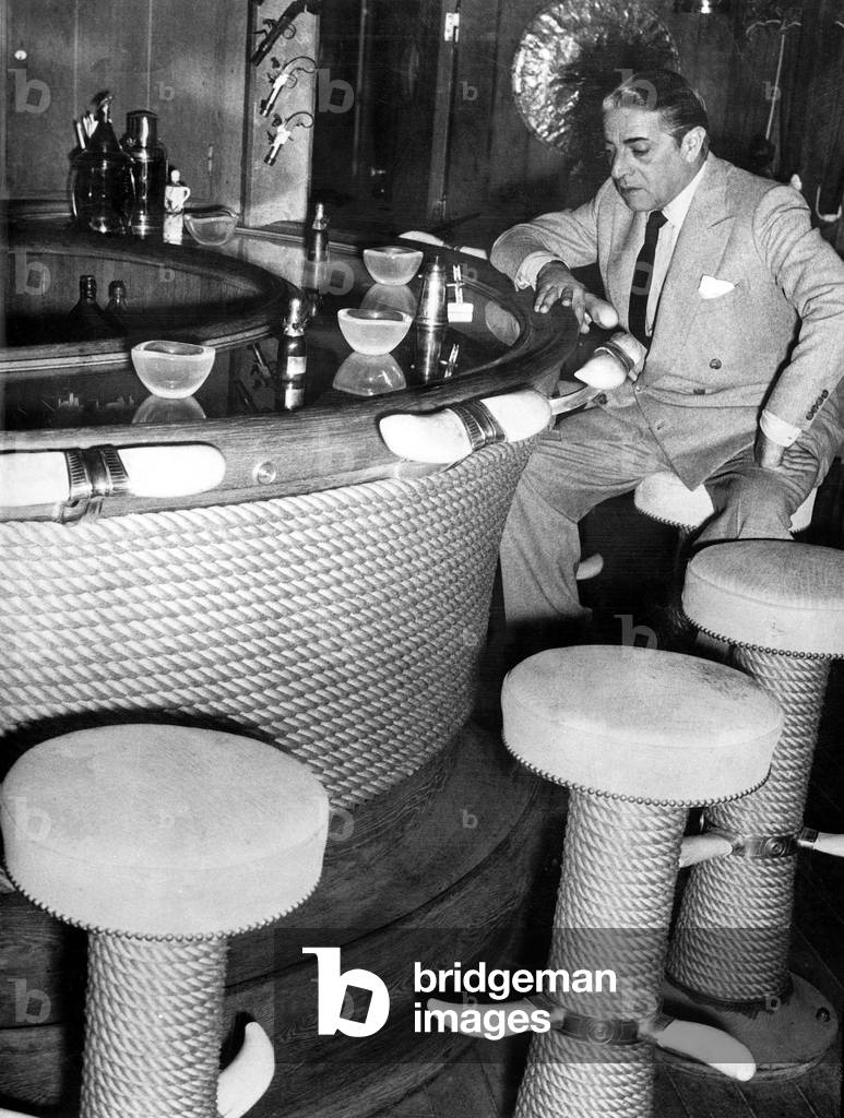 Aristotle Onassis on her yacht