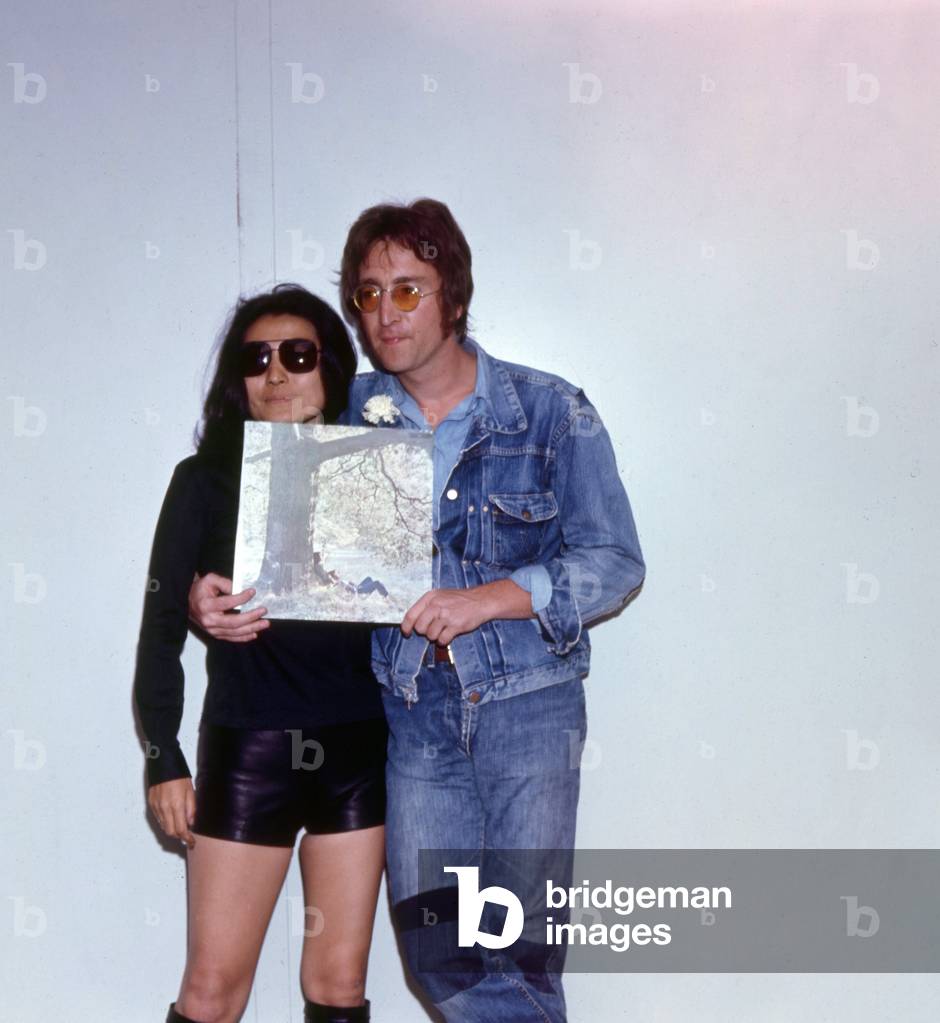 John Lennon and Yoko Ono at the Cannes Film Festival, 1971 (photo)