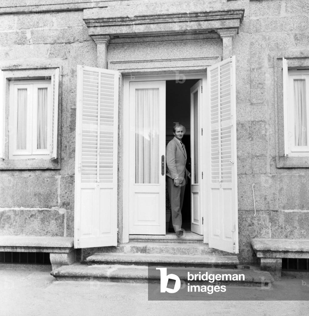 Prince Juan Carlos of Spain, Madrid, Spain, 1960 (b/w photo)