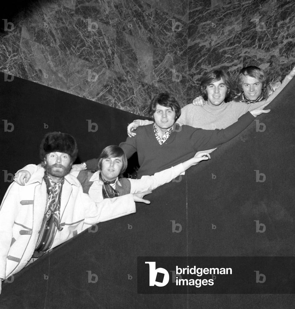 Milan 17/12/1968. Le groupe de musique americain 