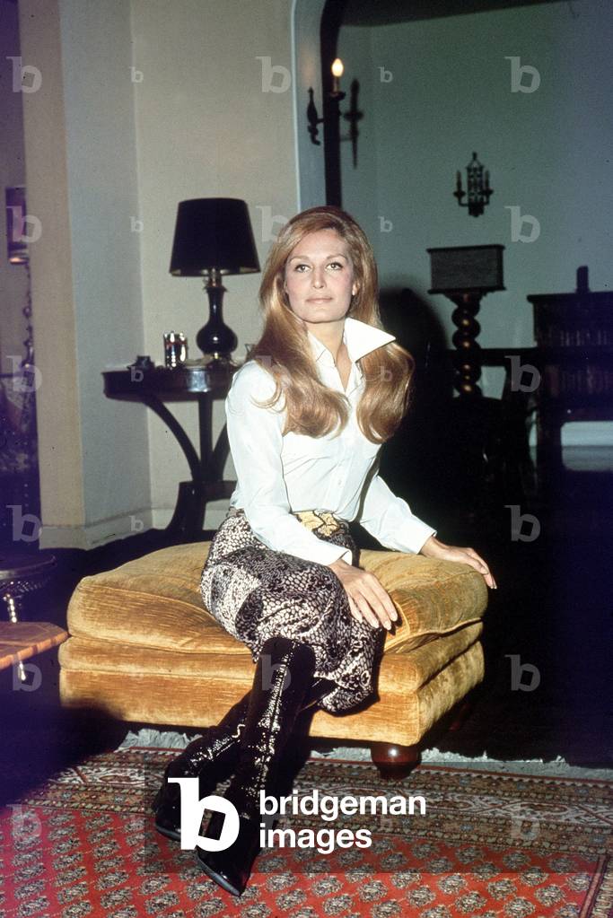 Annees 1970. La chanteuse Dalida.
