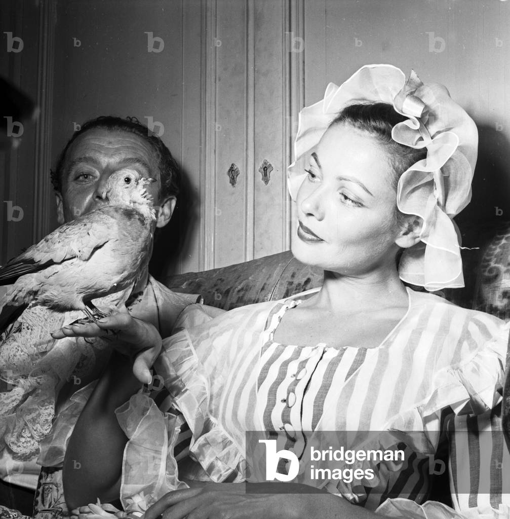 The Bal oriental at the Palazzo Labia, Venice, 1951 (b/w photo)