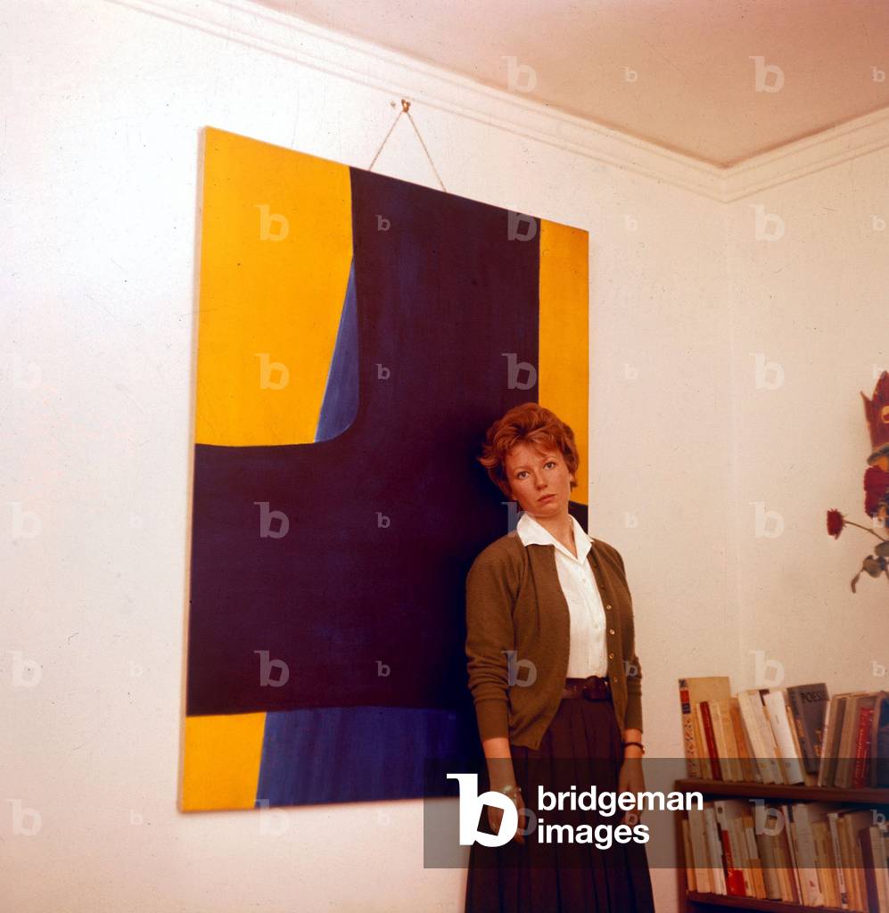 Dacia Maraini at home, 1960s (photo)